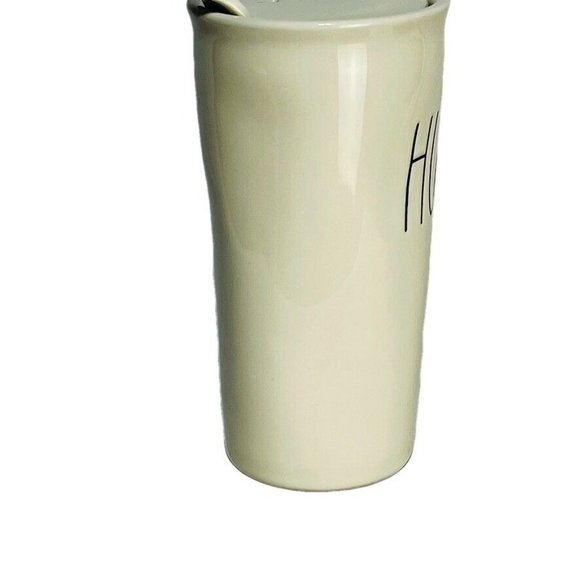 RAE DUNN ARTISAN COLLECTION by MAGENTA "HUSTLE" Travel Mug Covered Tumbler NEW - Picture 4 of 9